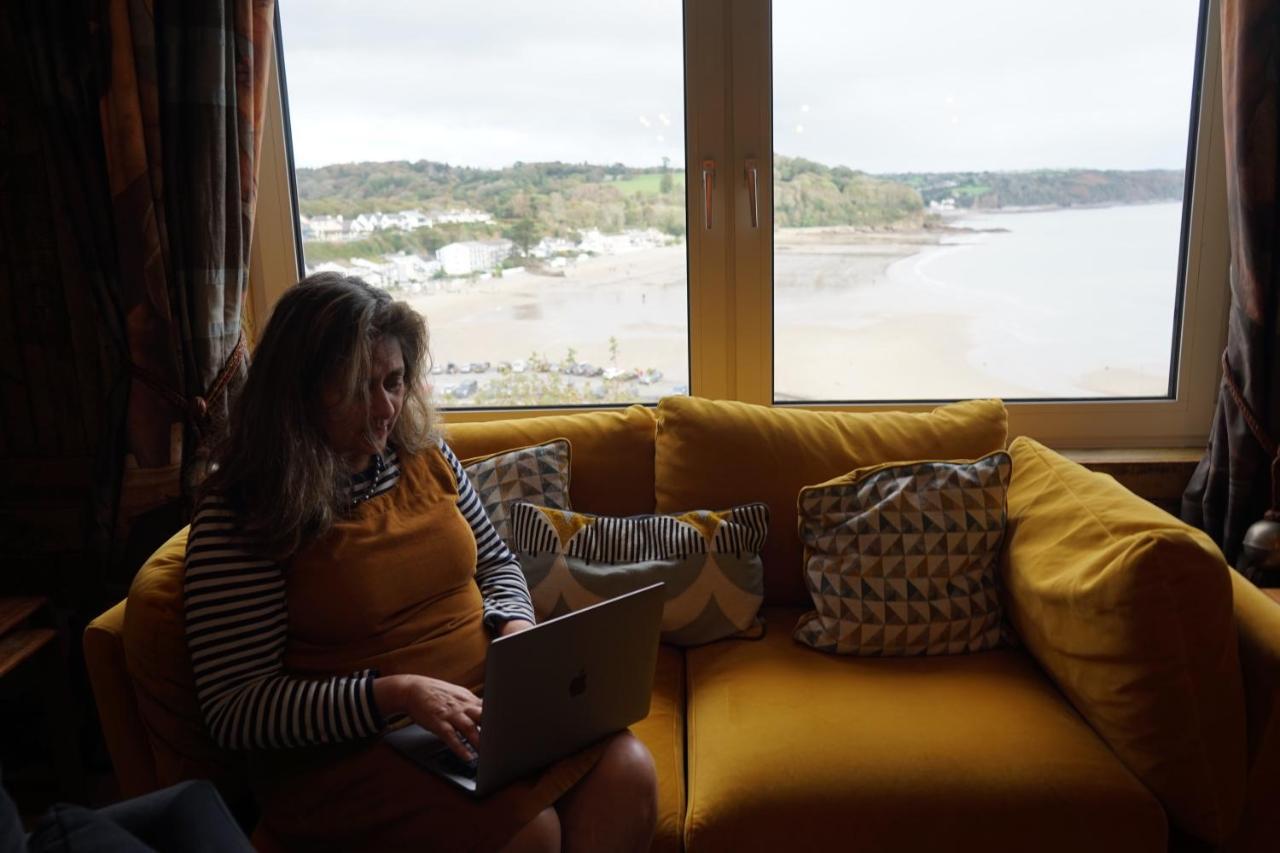 Beach House With Sea Views Over Saundersfoot Bay エクステリア 写真